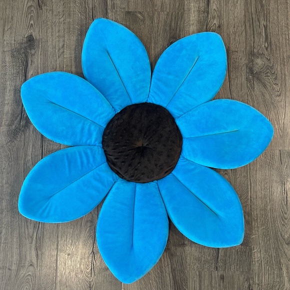 Blooming Bath Baby Bath Soft Sink Bath Pillow Blue 0-6 Months Flower Seat - Picture 1 of 8